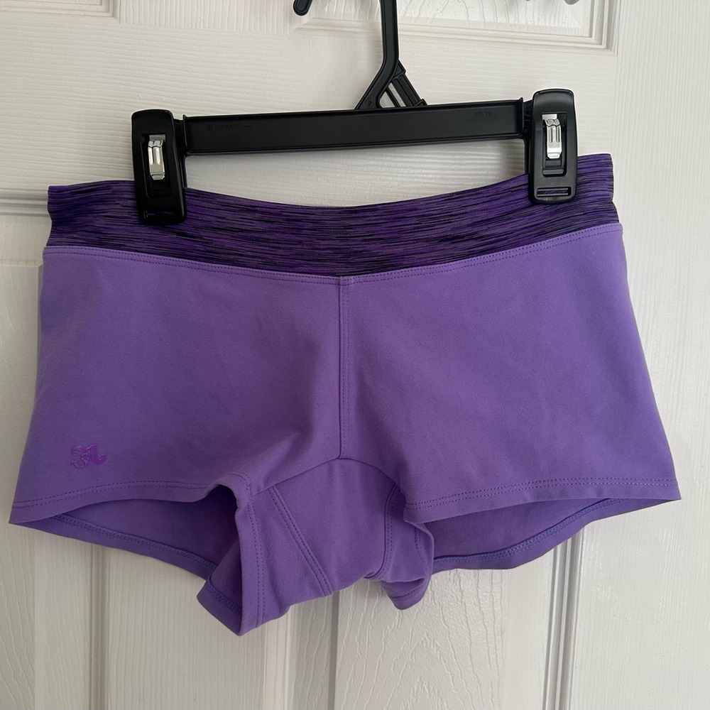 Jo & Jax dance Shorties Lavender Purple Space Dye shorts Size XSA dancewear